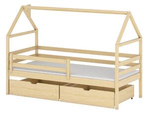 Detská posteľ so šuplíkmi ALIA - 80x180, borovica
