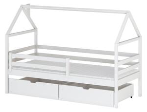 Detská posteľ so šuplíkmi ALIA - 90x200, biela