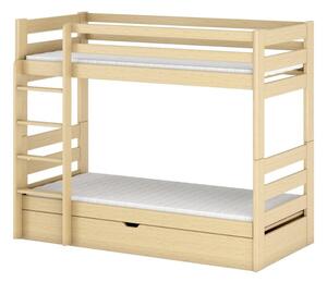Poschodová posteľ pre deti FOTIA - 90x200, borovica