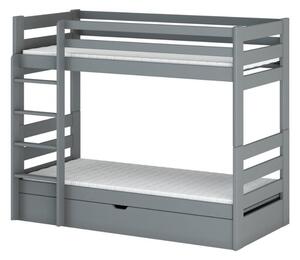 Poschodová posteľ pre deti FOTIA - 80x200, šedá