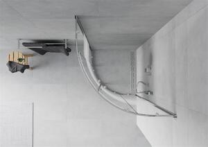 Mexen RIO - Štvrťkruhový sprchovací kút 80x80 cm, pásy, 863-080-080-01-20