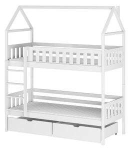 Domčeková posteľ s úložným priestorom DALILA - 80x180, biela