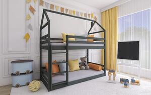 Domčeková posteľ DAFINA - 90x190, grafit