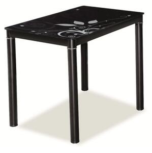 Malý jedálenský stôl HAJK 1 - 80x60, čierny