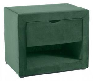Čalúnený nočný stolík PASCAL - zelený