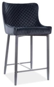 Malá barová stolička MELANIA - čierna