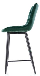Malá barová stolička LYA - zelená / čierna