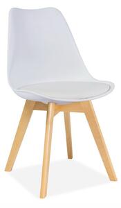 Jedálenská stolička KALIOPI 1 - buk / biela