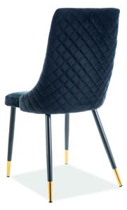 Čalúnená stolička LOTKA 3 - čierna