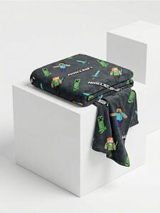 Sinsay - Deka Minecraft - tmavosivá