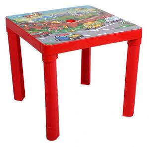 Detský záhradný nábytok - Plastový stôl červený, Vhodnosť: Pre chlapcov