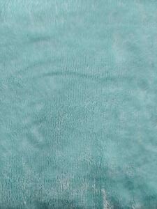 JERRY FABRICS Mikroplyšová plachta mätovo modrá Polyester, 90/200 cm