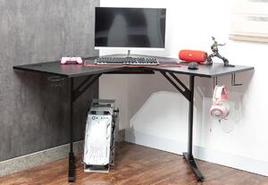 Písací stôl ANGUS - čierny