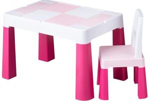 Detská sada stolček a stolička Multifun pink, Vhodnosť: Pre dievčatá