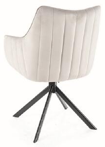 Otočná stolička OTO 1 - svetlo šedá / čierna