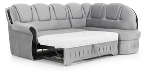 Rozkladacia sedačka QUEEN, 250x105x180 cm, soft 017 white, lavá