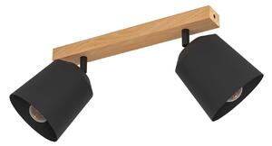 EGLO 900432 COTORRO stropné bodové svietidlo/spot 2xE27 svetlé drevo, čierna