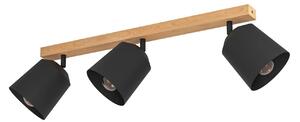 EGLO 900433 COTORRO stropné bodové svietidlo/spot 3xE27 svetlé drevo, čierna