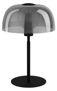 EGLO 900141 SOLO stolná lampa 1xE27 V415mm čierna, dymová