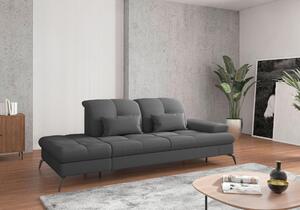 LEŇOŠKA, textil, tmavosivá Sit & More - Online Only obývacie izby, Online Only