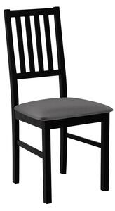 Drevená jedálenská stolička DANBURY 7 - čierna / tmavá šedá