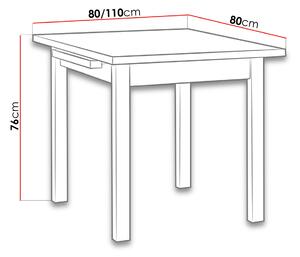 Rozkladací stôl do kuchyne 80x80 cm ARGYLE 7 - orech