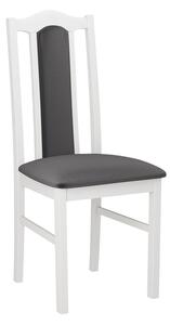 Stoličky do jedálne EDON 2 - biela / tmavá šedá