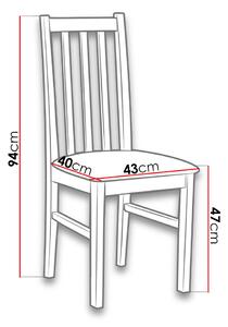 Čalúnená stolička do jedálne EDON 10 - orech / béžová