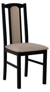 Čalúnená stolička do kuchyne EDON 7 - čierna / béžová