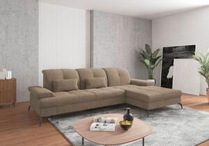 ROHOVÁ SEDAČKA, textil, svetlohnedá Sit & More - Sedačky, Online Only