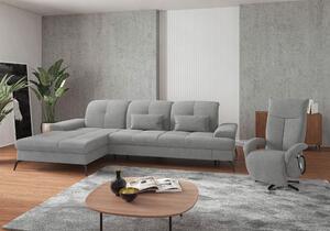 ROHOVÁ SEDAČKA, textil, svetlosivá Sit & More - Sedačky, Online Only