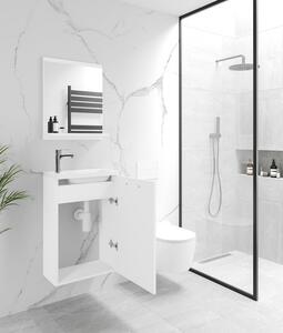 Kúpeľňový set ALON - biely / biely lesklý