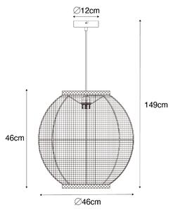 Orientálna závesná lampa natural 46 cm - Rob