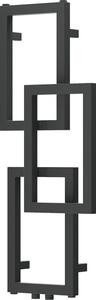 Mexen Grid, dekoratívny kúpeľňový radiátor 870 x 360 mm, 209 W, grafitová, W215-0870-360-00-66