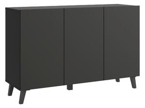 ŠIROKÁ KOMODA, čierna, 120/76/39 cm P & B - Online Only drobný nábytok, Online Only