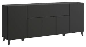 ŠIROKÁ KOMODA, čierna, 180/76/37,5 cm P & B - Online Only drobný nábytok, Online Only
