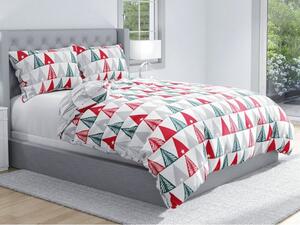 Bavlnené posteľné obliečky motív Stromčeky - 100% bavlna Renforcé - 70 x 90 cm + 140 x 200 cm