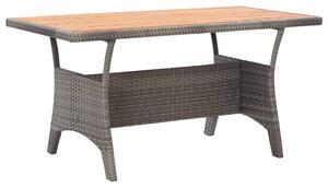 Záhradný stôl sivý 120x70x66 cm akáciový masív