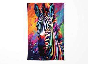 Rýchloschnúca XL plážová osuška ZEBRINA farebná 100 x 180 cm, 100% mikrovlákno