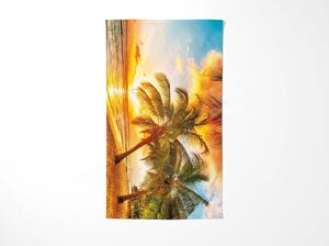 Rýchloschnúca XXL plážová osuška SOLIVANA farebná 150 x 210 cm, 100% mikrovlákno