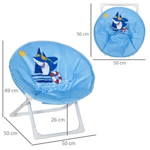 Detská skladacia stolička, modrá