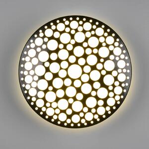Stropné LED svetlo Chizu Ø 28,5 cm, 3 000K, čierna