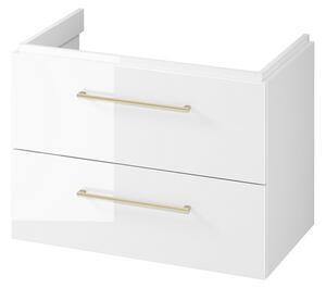 Cersanit Larga, závesná umývadlová skrinka 80cm, biela lesklá, S932-073