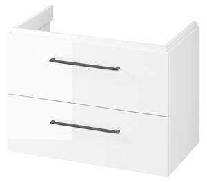 Cersanit Larga, závesná umývadlová skrinka 80cm, biela lesklá, S932-073