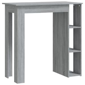 Barový stôl s poličkou sivý dub sonoma 102x50x103,5 cm drevotrieska