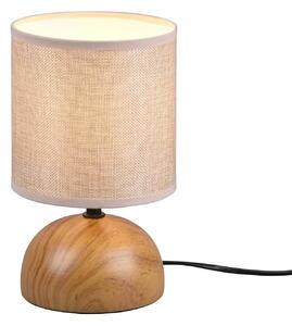 Stolová lampa Luci, béžová/drevený vzhľad