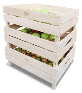HABAU Drevené debničky na ovocie a zeleninu, 3-dielna súprava (100274959)