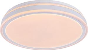 Rabalux 71413 - LED stmievateľné stropné svietidlo CORLET, 23 W/230 V, 3000-6500 K (nastaviteľná teplota farby), priemer 38,5 cm, biela, s diaľkovým ovládaním