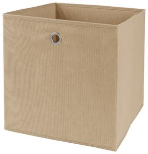 SKLADACÍ BOX, kov, textil, papier, 32/32/32 cm Landscape - Úložné boxy & dekoračné boxy