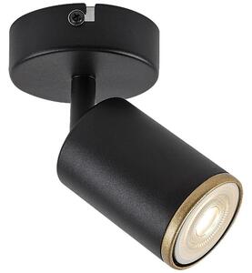Rabalux 73107 - Nástenné bodové svietidlo NOLIE 1xGU10/15W/230V čierna
